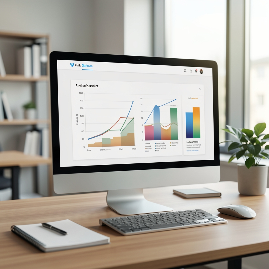 Vizualizacija grafičkih podataka na ekranu računara u modernoj redakciji – alat za AI analizu teksta i provjeru izvora